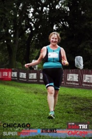 Finishing my first triathlon at 70 years young