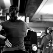 Woman on treadmill doing cardio