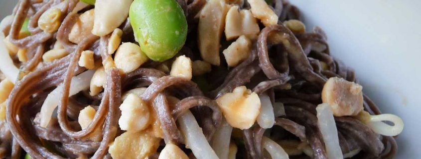Try this recipe: healthy 5-minute Asian Noodle Bowl with protein!