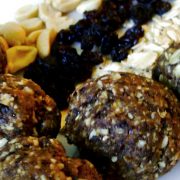 Try this recipe: pre-workout fuel PB & J Oat Bites