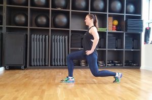 Lunge hops lower body workout