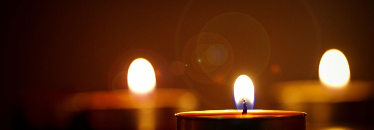 Close up of a candle flame.