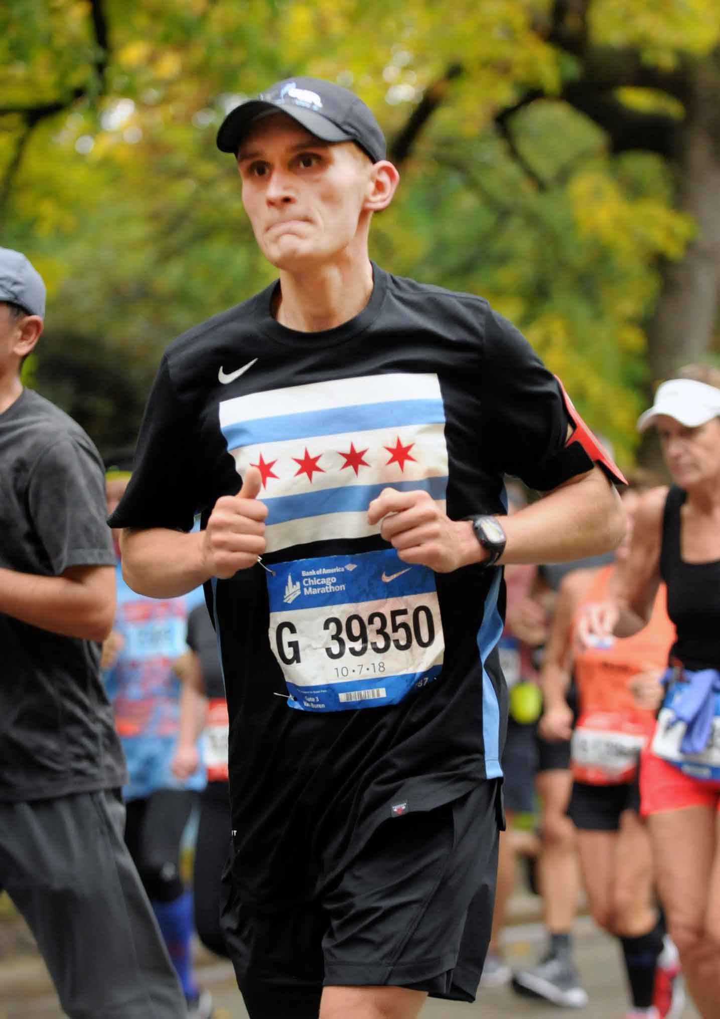 During the race - how FFC helped member John finish the Chicago Marathon