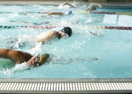 Indoor Triathlon swimmers