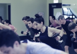 Residential Building Offer Group Fitness Class at FFC