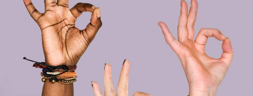 Image of hands giving the okay sign