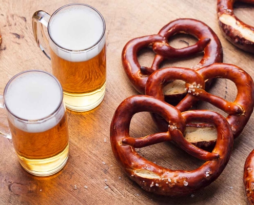 Beer and pretzels for Oktoberfest