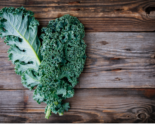 kale bunch on a table