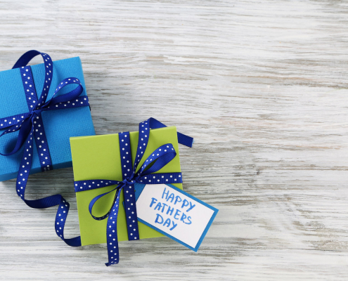 Image of Father's Day gifts on a table