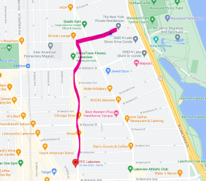 Map for Pride A thon