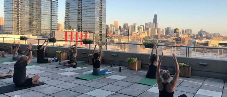Open air yoga returns to the Thompson's rooftop deck - Streets Of Toronto