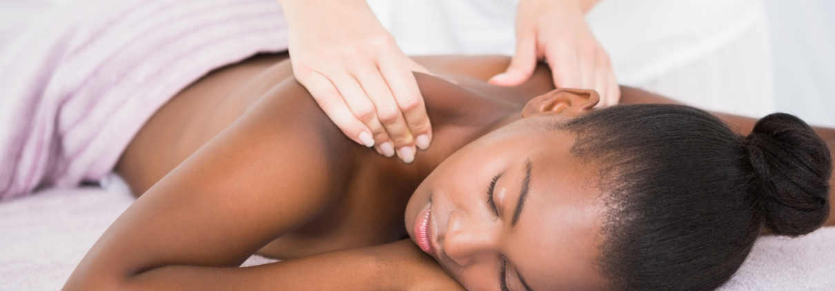 Woman on a massage table