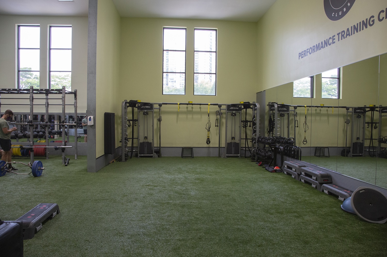 Photo of the FFC Old Town indoor turf and Performance Training Center.
