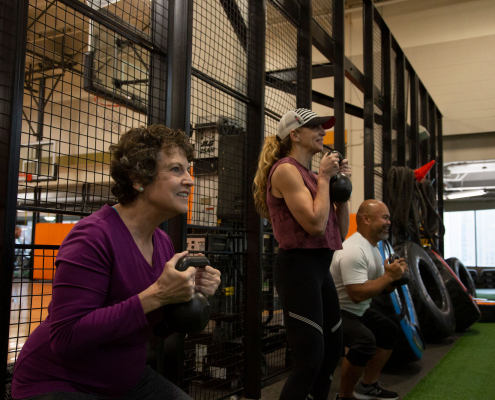 Members of FFC Park Ridge working out