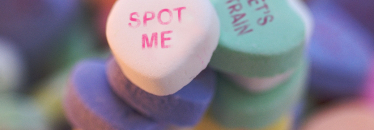image of Valentine's conversation heart candy