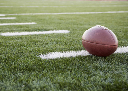 Football on a field