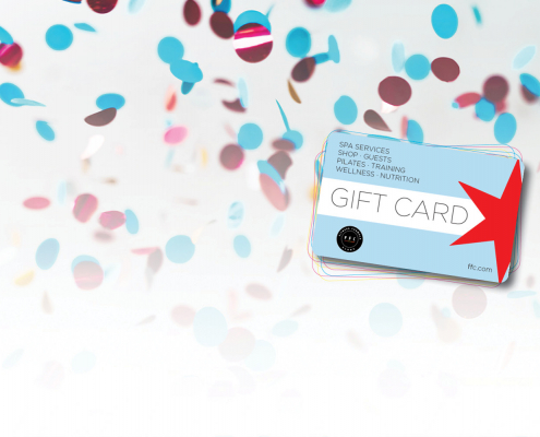 spring 2023 gift card image with confetti background