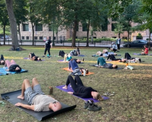 Pilates In The Park at Washington Square Park