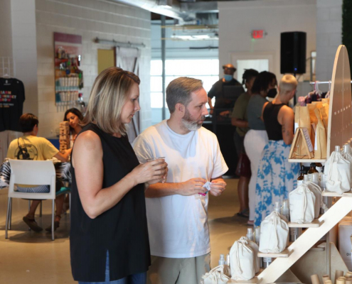 A couple at a vendor participation night