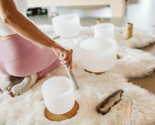 Sound bath for relaxation