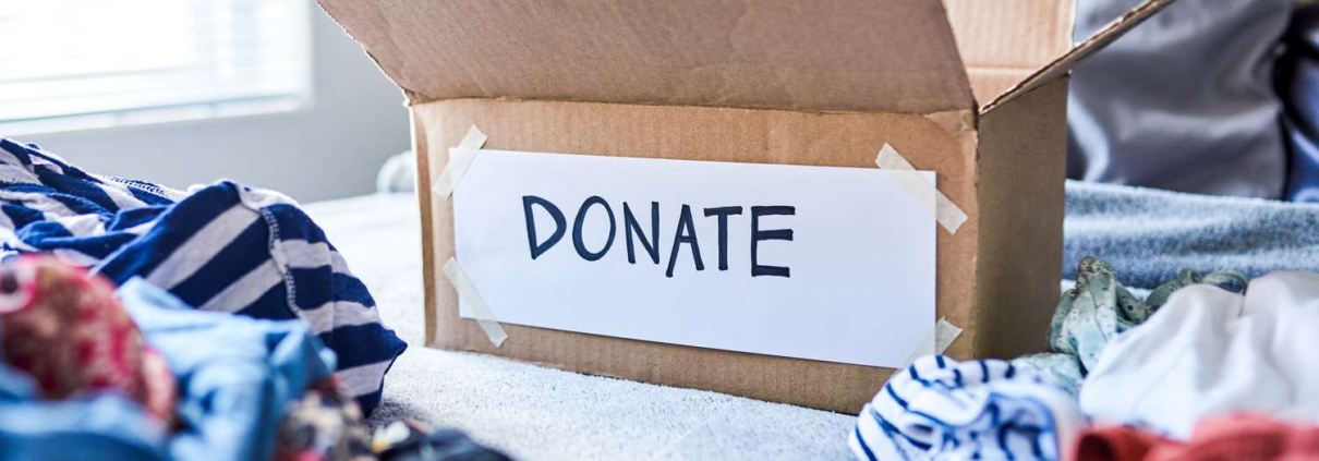 A donation box