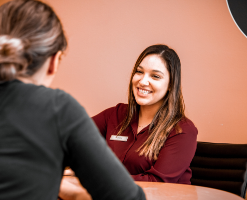 Membership Director smiling at member at Chiago's best gym