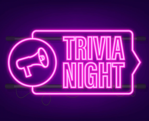 A graphic saying Trivia Night