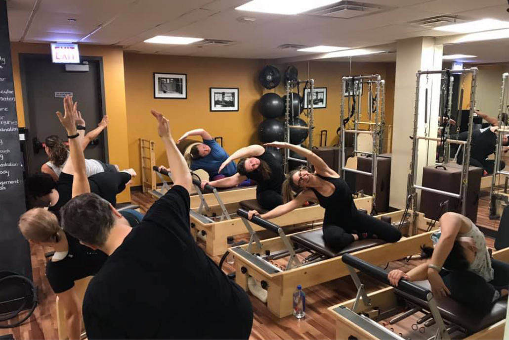 Pilates class at Best Gym in East Lakeview.