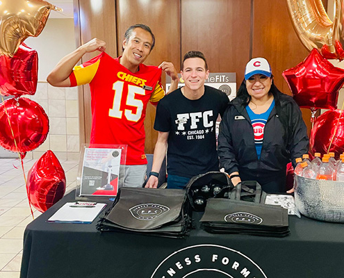 Member appreciation week tabling at best gym in Old town.