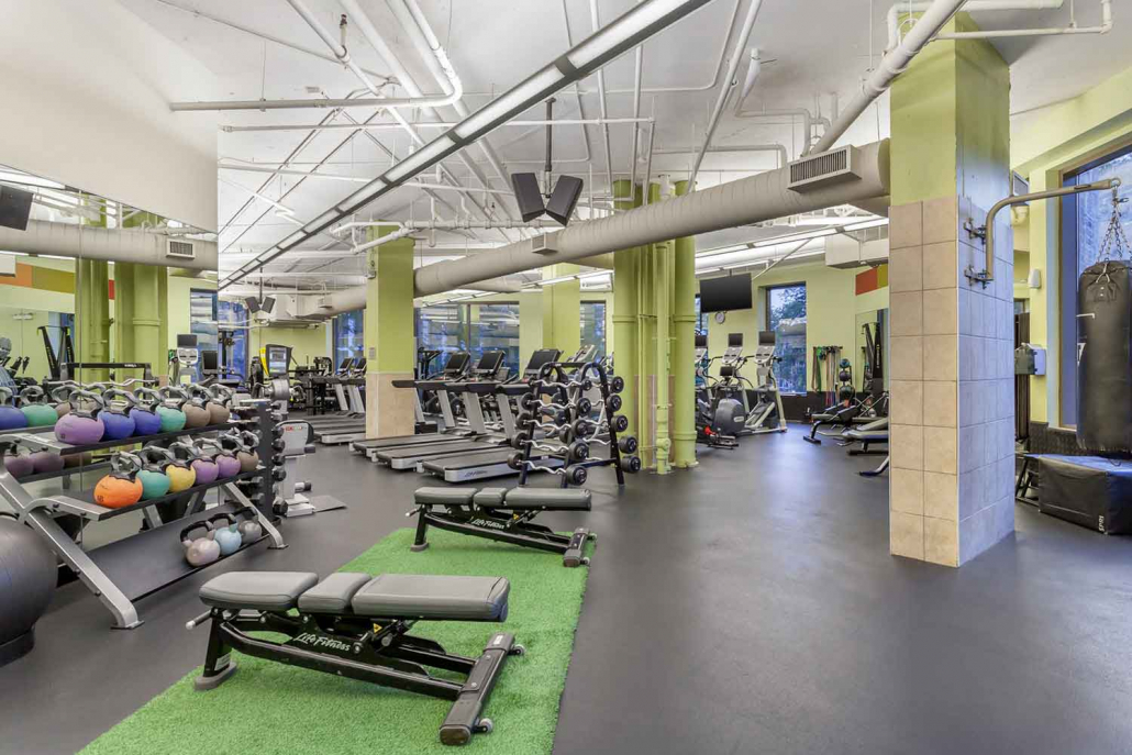 East Lakeview Strength Floor with equipment machines.