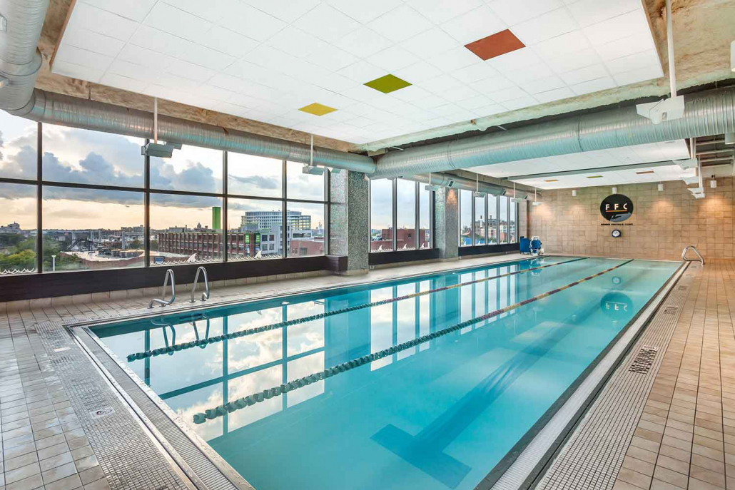 Indoor Pool with Swim Lanes inside FFC Lincoln Park.