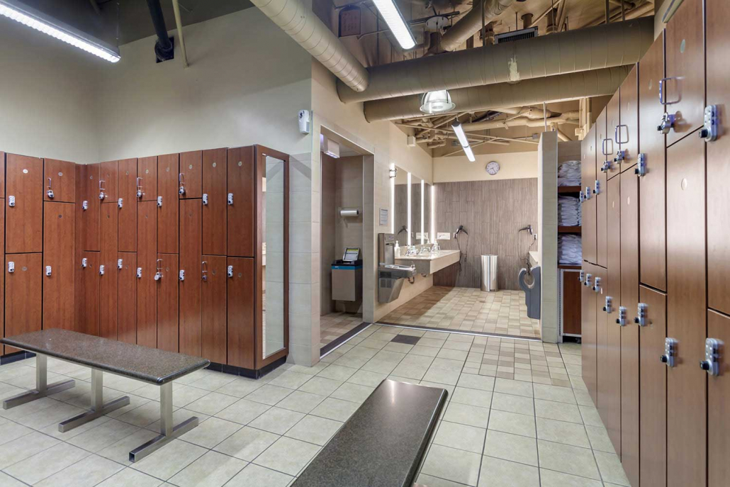 FFC East Lakeview Locker Room with Self Service Locks.