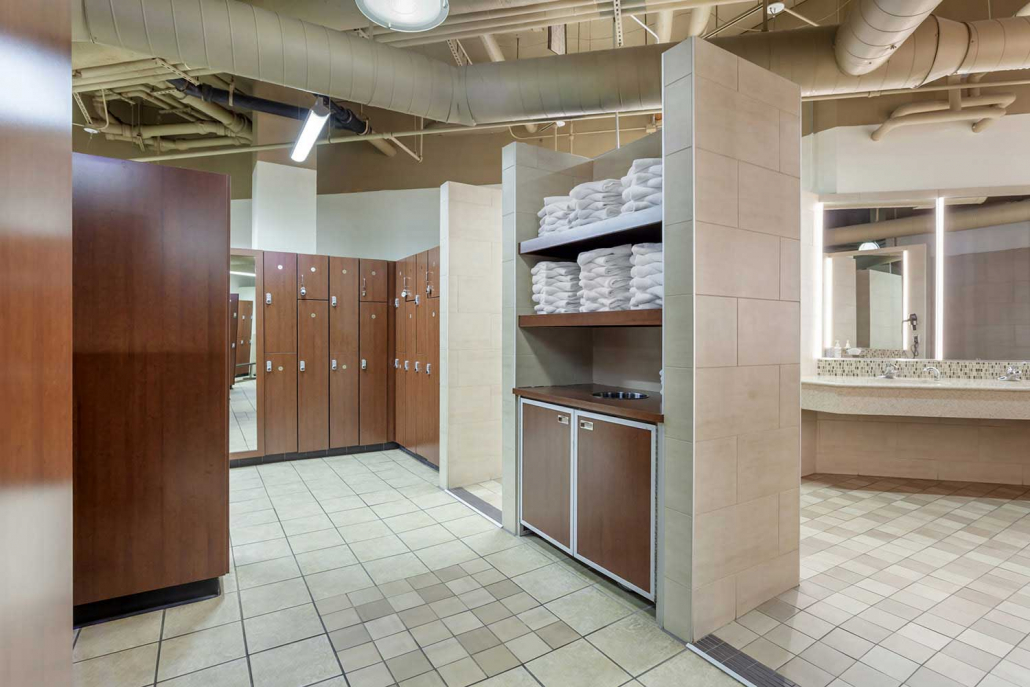 FFC East Lakeview Locker Room with Free Towels.