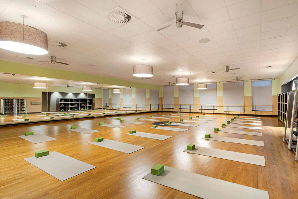 Mind Body Studio for Yoga an Pilates Mat classes at Elmhurst Gym.