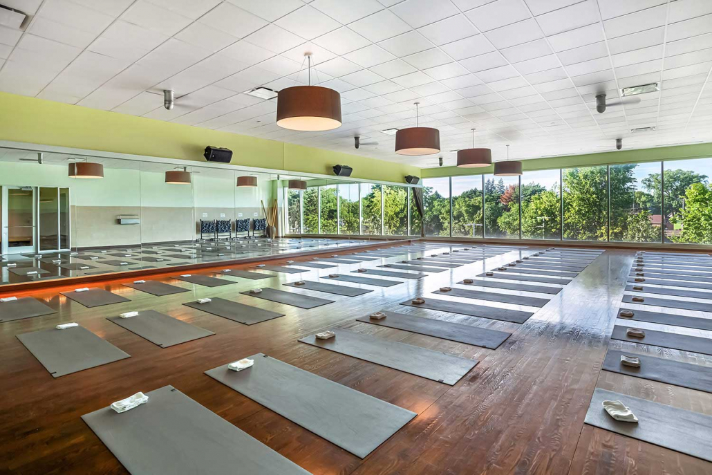 Mind Body studio for Yoga and Pilates Mat classes at Park Ridge Gym.