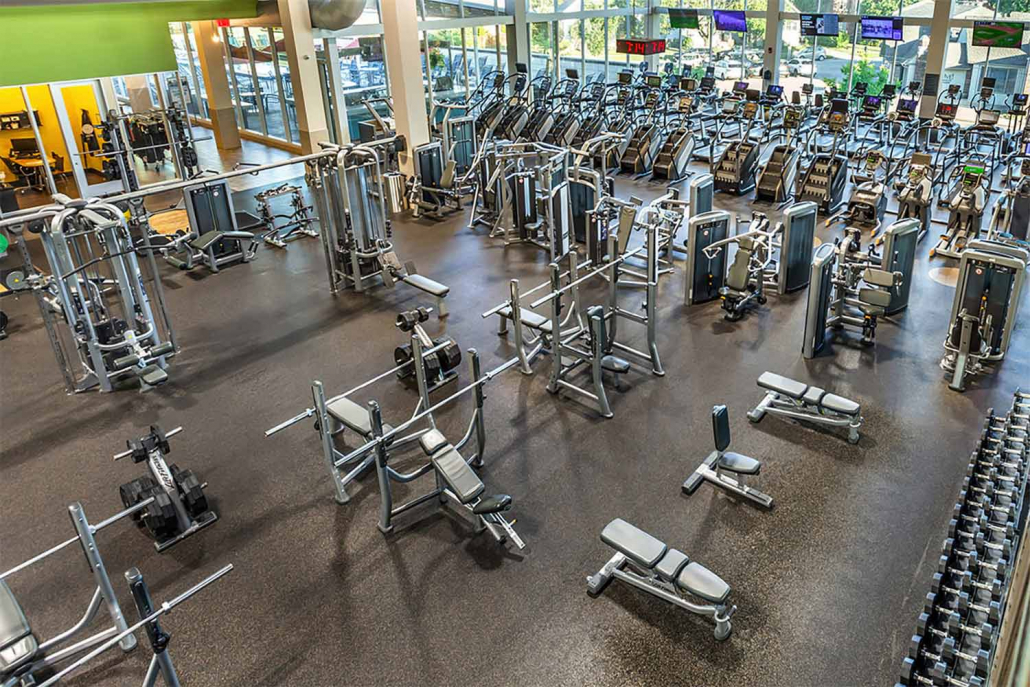 Performance Training Center with Benches, Rowers at FFC Park Ridge