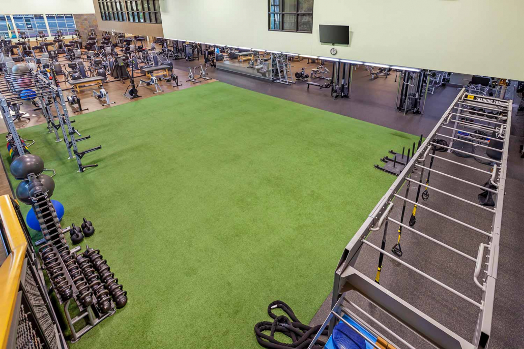 Indoor Turf with Functional Training equipment at Best Gym in Chicago.