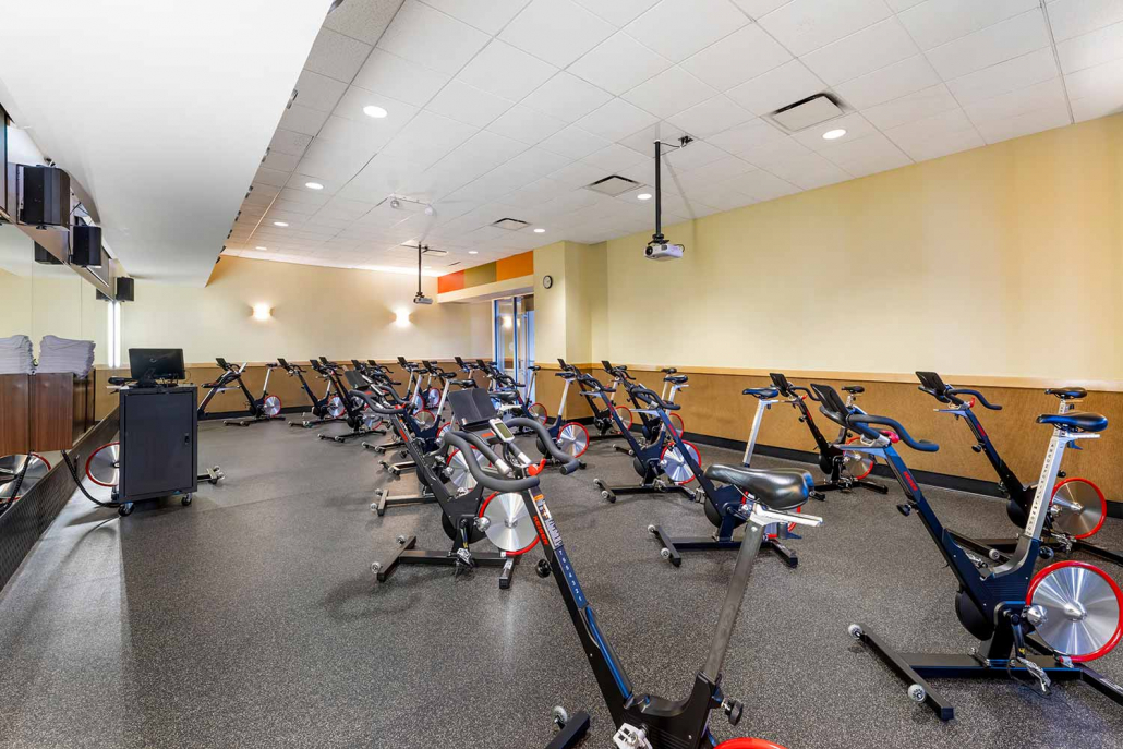 FFC South Loop Spin Studio with Life Fitness Bikes.