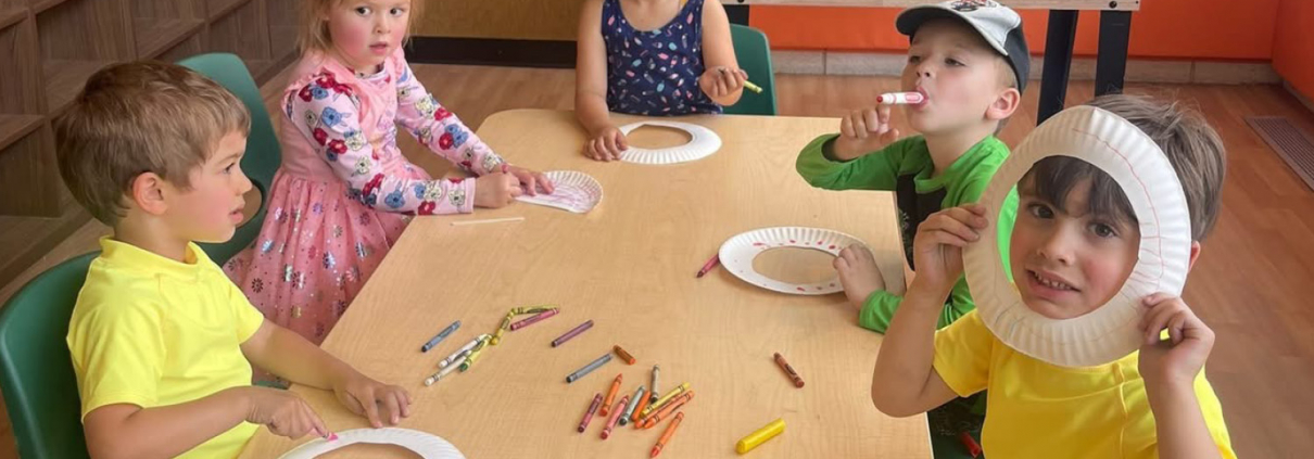 Kids at FFC park ridge drawing