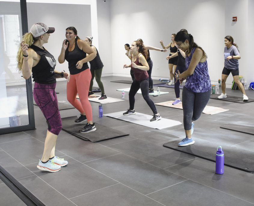 Private Group Fitness class at Porshe with Group Fitness Instructor