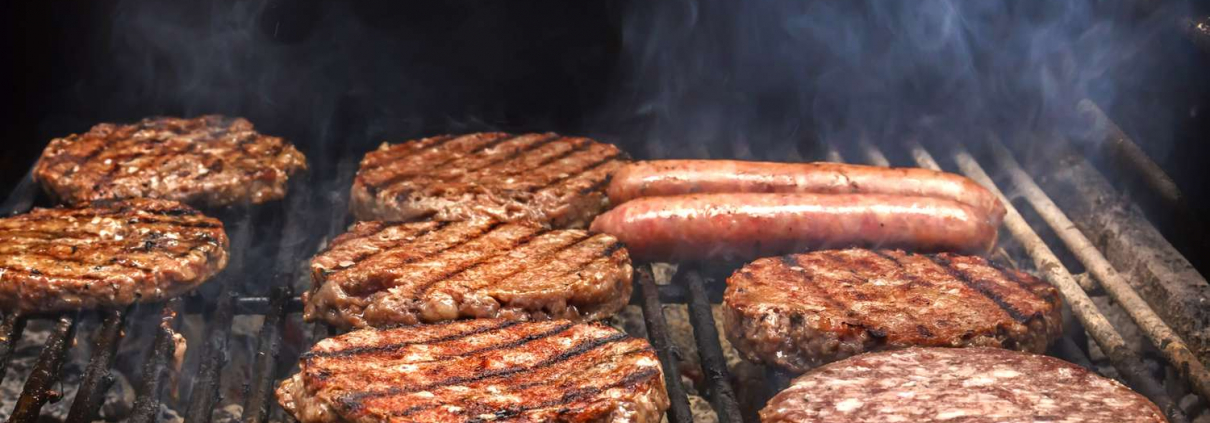 food on a grill