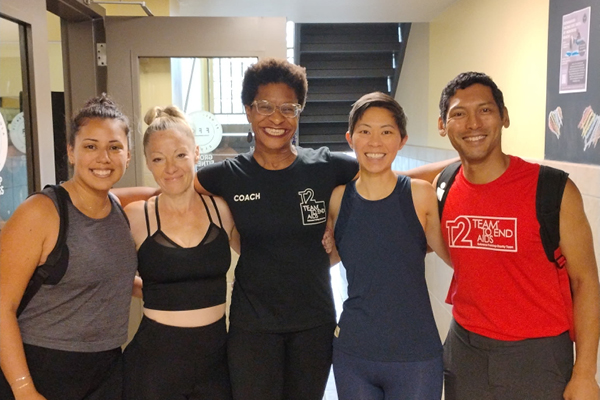 FFC East Lakeview members with their favorite group fitness instructor