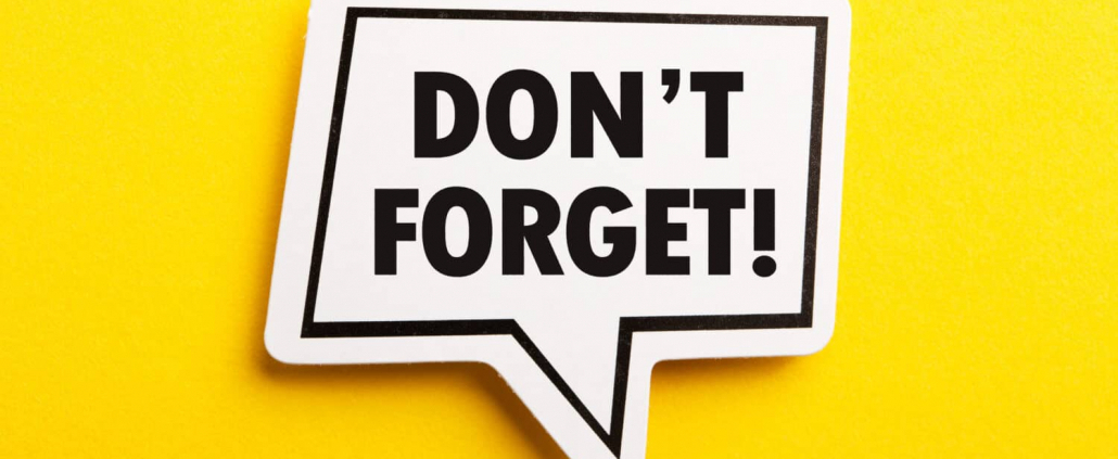 Don't Forget Sign