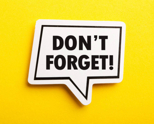 Don't Forget Sign