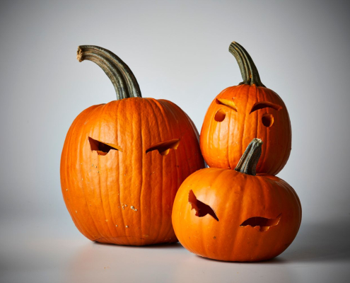 Pumpkins that are carved