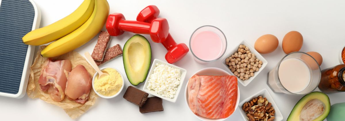 A photo of healthy food options
